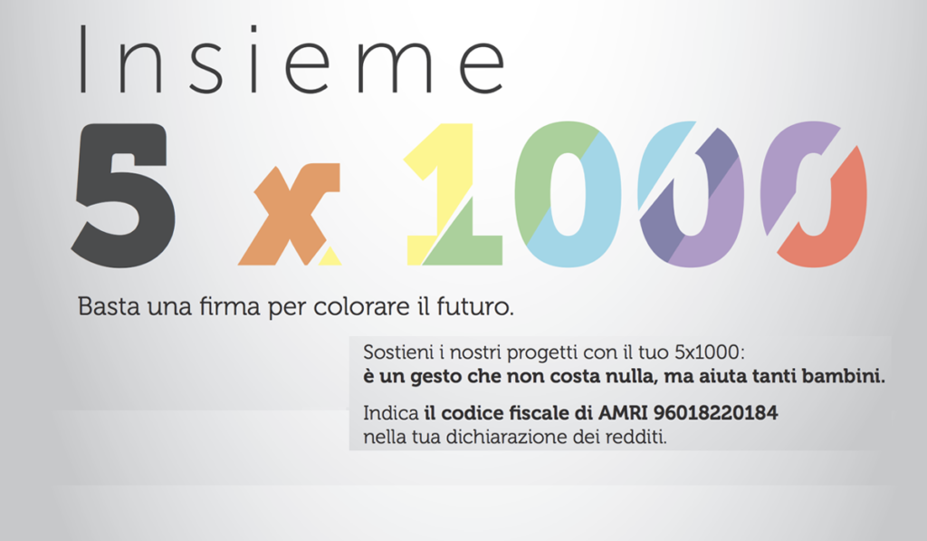 Aiutaci ad aiutare, sostieni Amri con il 5×1000